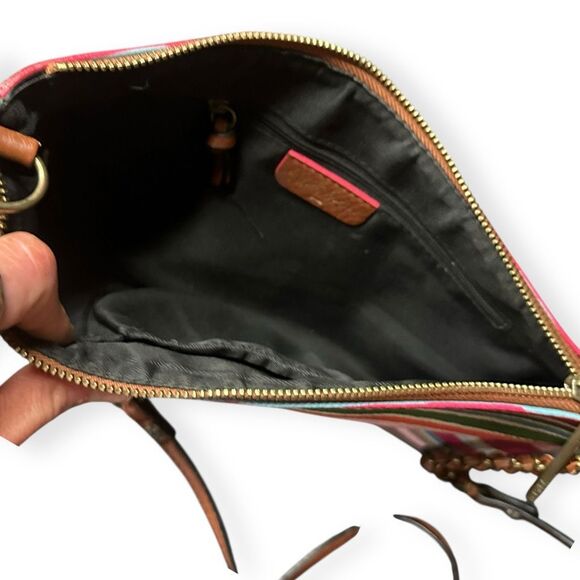 ELLIOTT LUCCA Multicolor Striped Leather Crossbody Bag - Picture 5 of 5